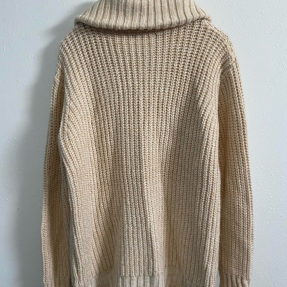 Boutique Cozy Cream Button-Up Women's Sweater Cardigan - Picture 5 of 6